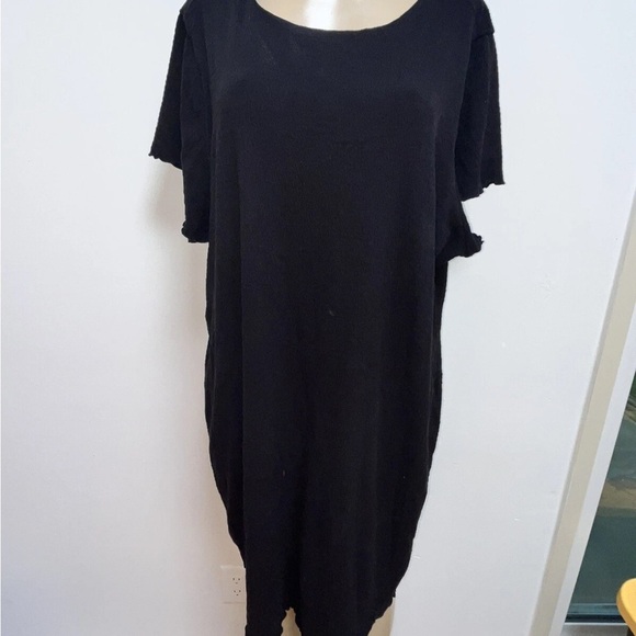 Torrid Plus Size Casual Black Shirt Sleeve Dress Size 4 26/28 - Picture 1 of 4